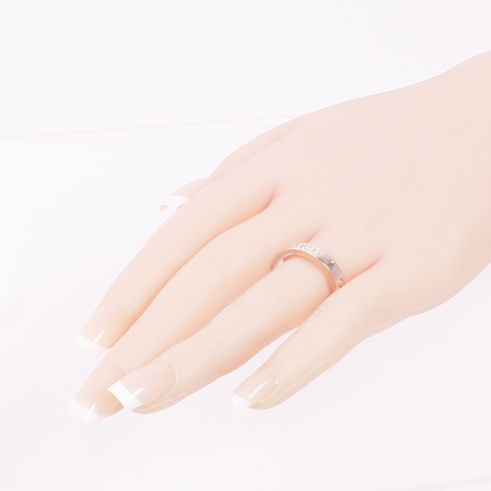 BVLGARI 【激減優惠】18K白金B.Zero1 Essential Ring鑽石戒指Bvlgari#61/US#9.5