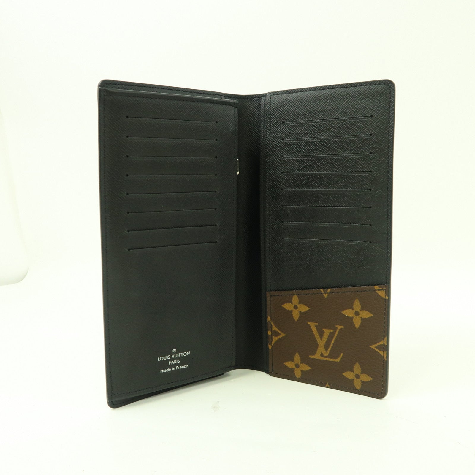 LOUIS VUITTON 【激減優惠】Monogram Portefeuille Brazza銀扣長錢包啡色