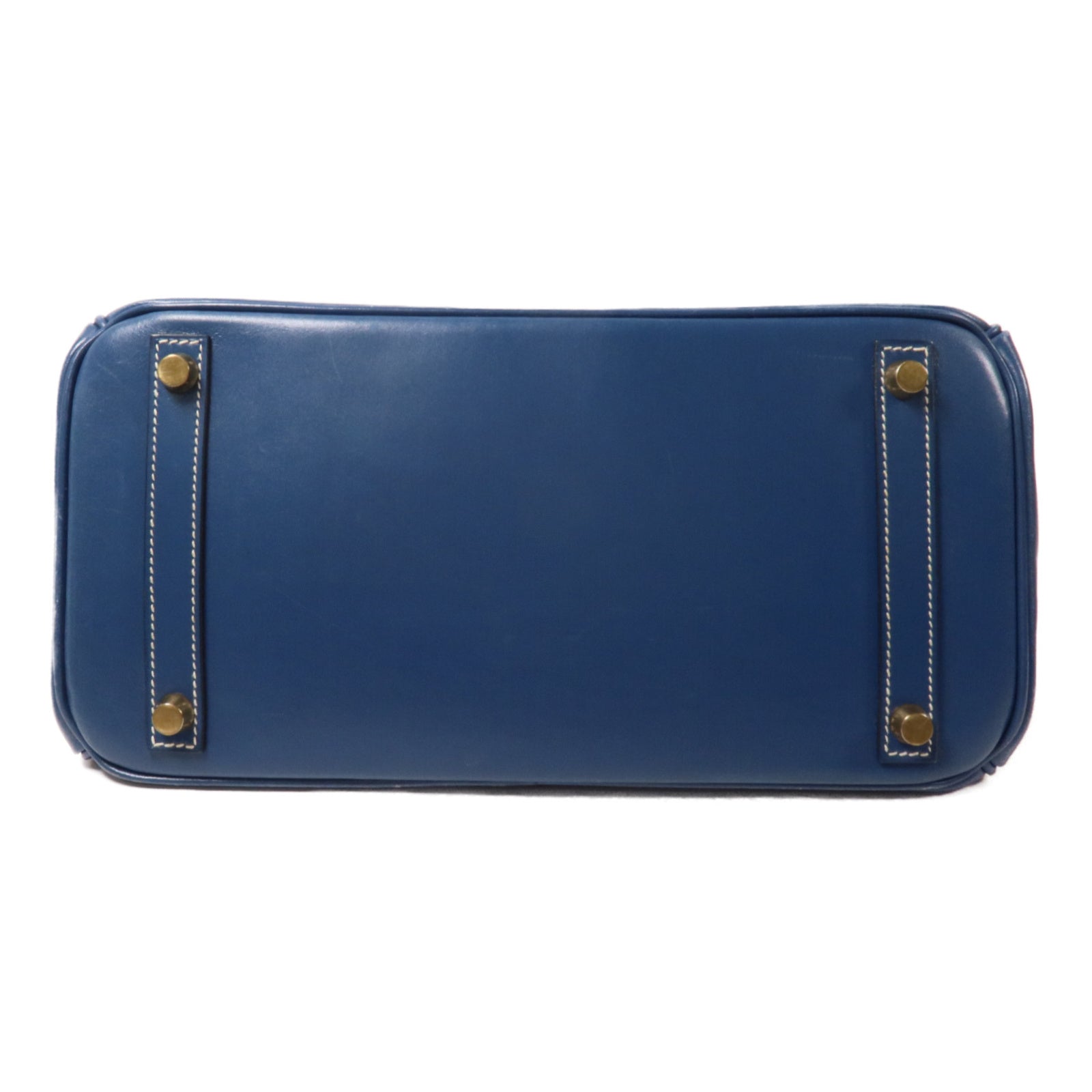 HERMES Swift皮革Birkin 30手挽袋Bleu Thalassa