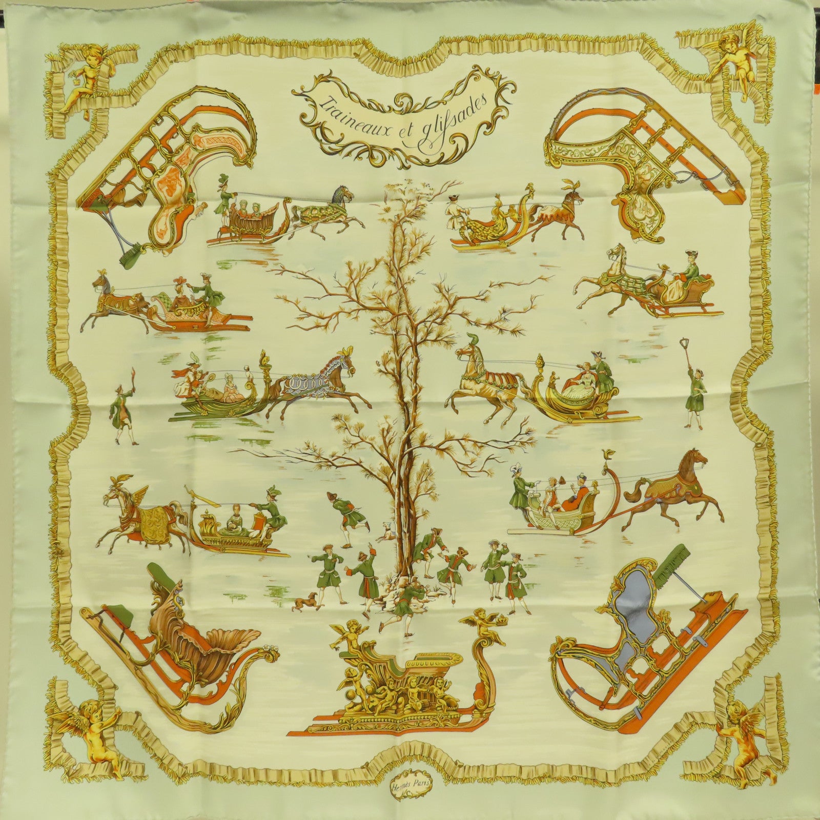 HERMES 絲質Scarf絲巾