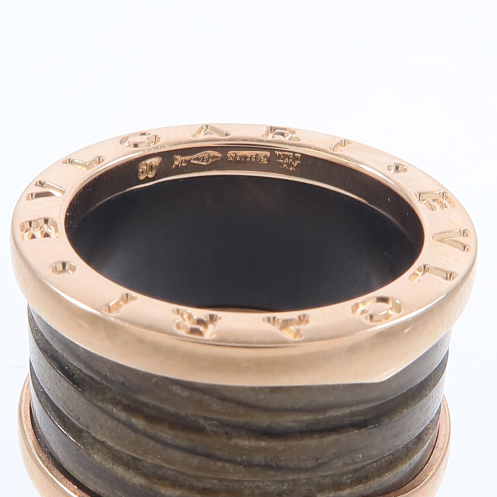 BVLGARI 18K玫瑰金B-zero1 Ring戒指