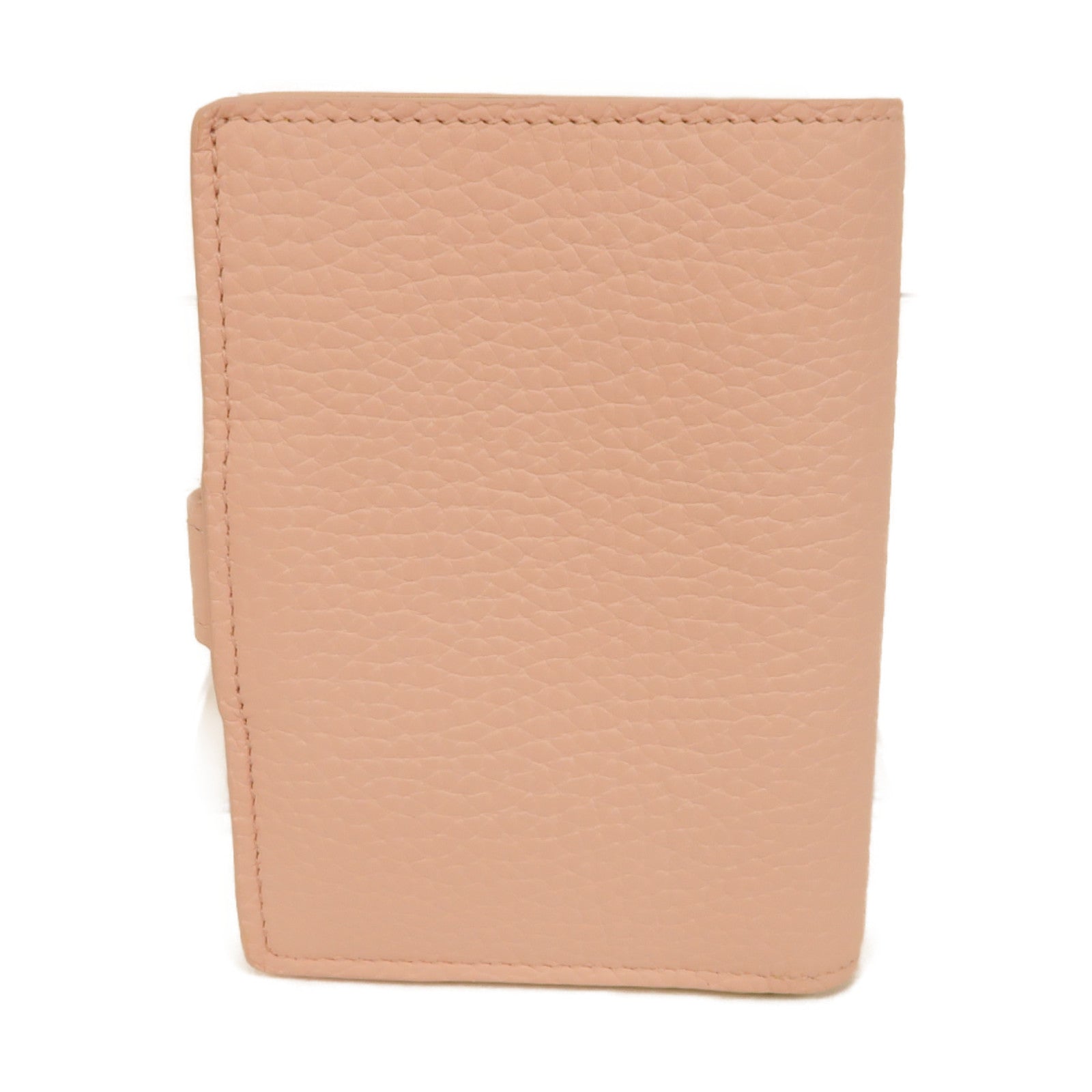 LOUIS VUITTON 【激減優惠】牛皮皮革Vertical Compact Wallet金扣錢包粉紅色