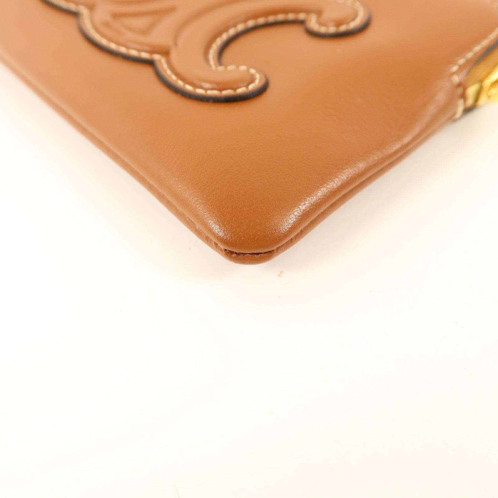 CELINE 牛皮皮革Coin Bag金扣零錢包