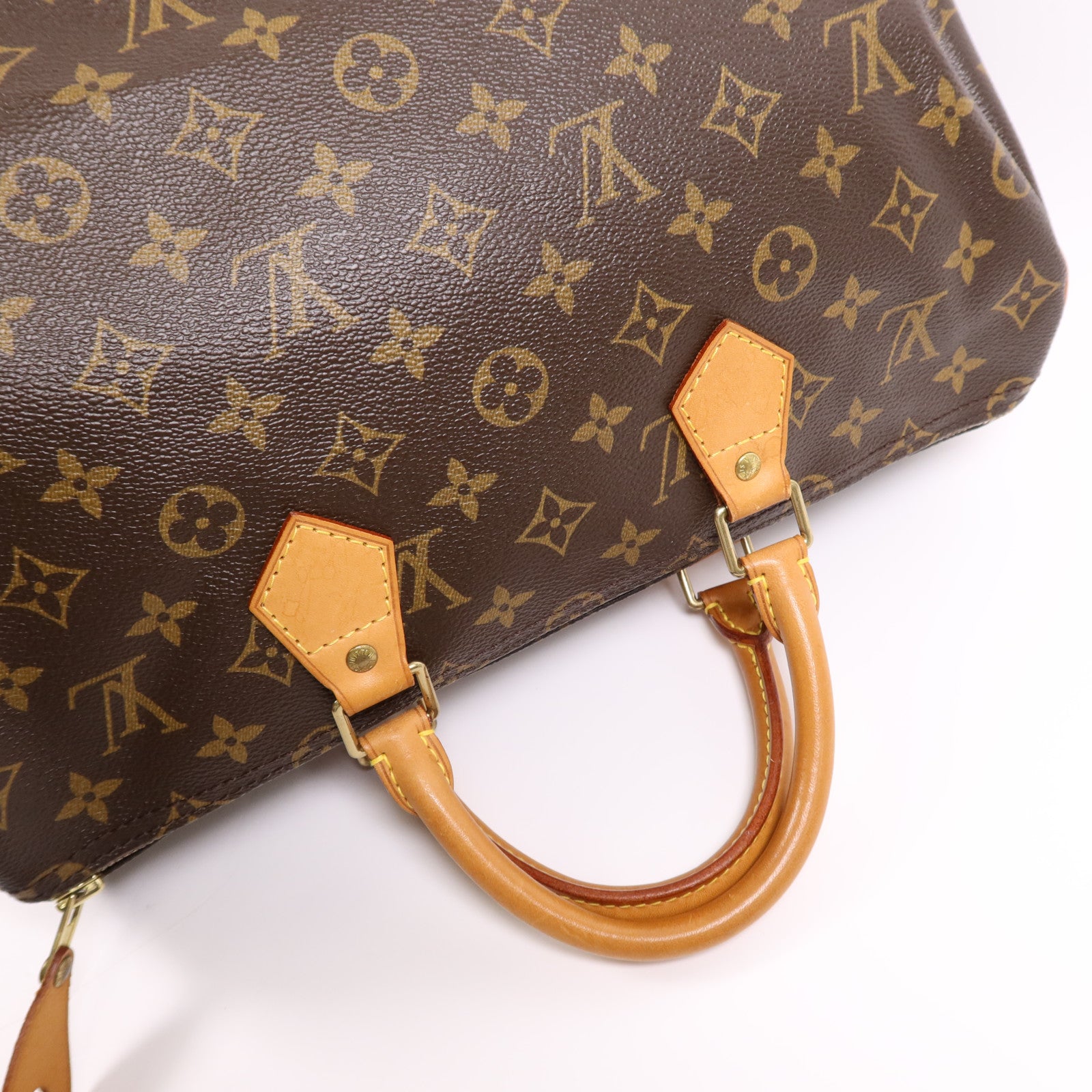 LOUIS VUITTON Monogram Speedy 35金扣手挽袋