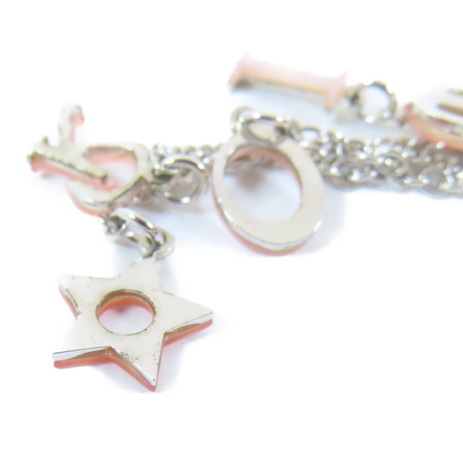 Dior 金屬Earrings耳環貝殻色/銀色