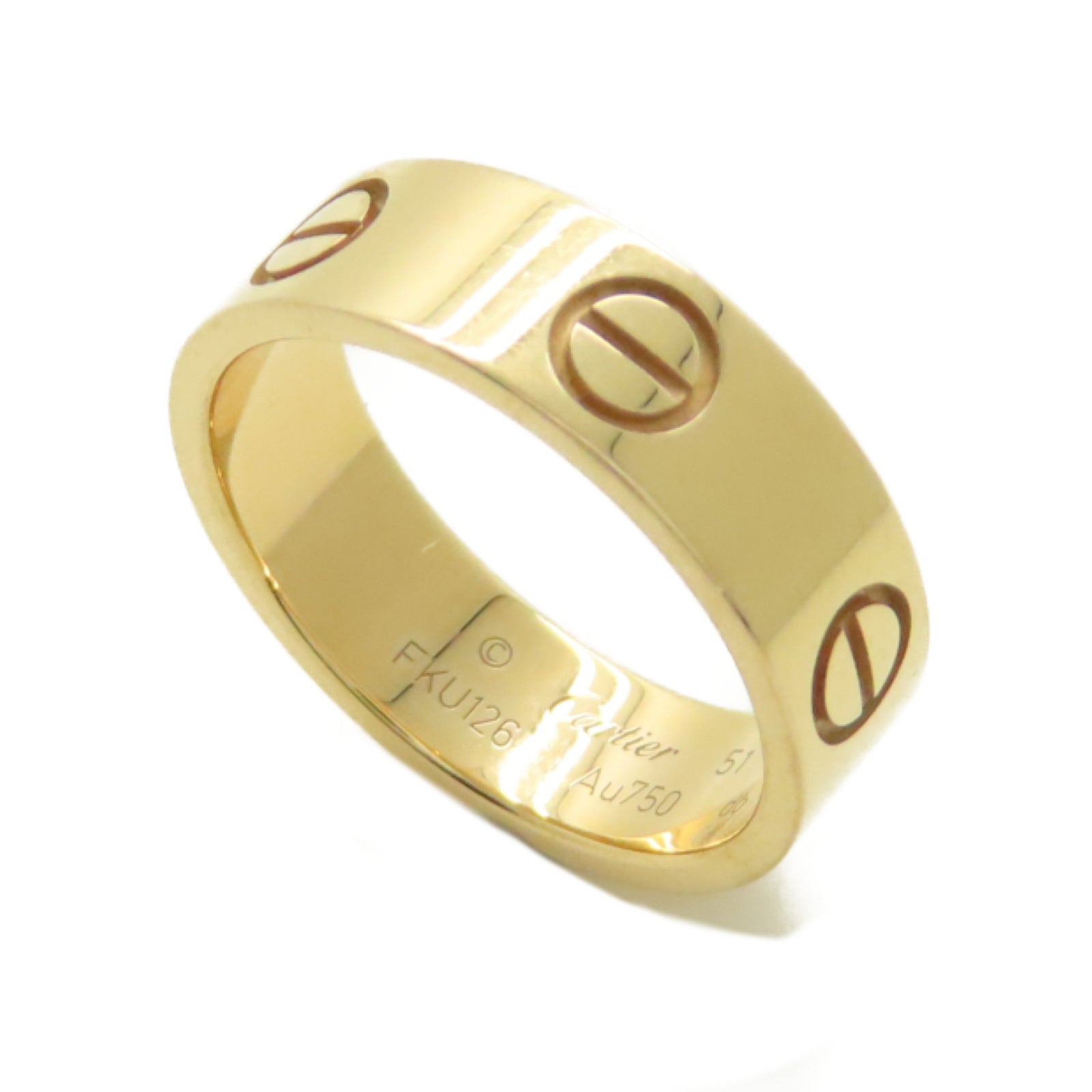 CARTIER 18K玫瑰金Love Ring戒指US#5.5#51