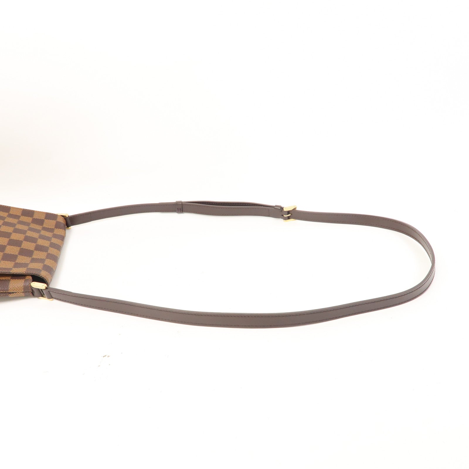 LOUIS VUITTON Damier Musette Salsa金扣肩背袋啡色