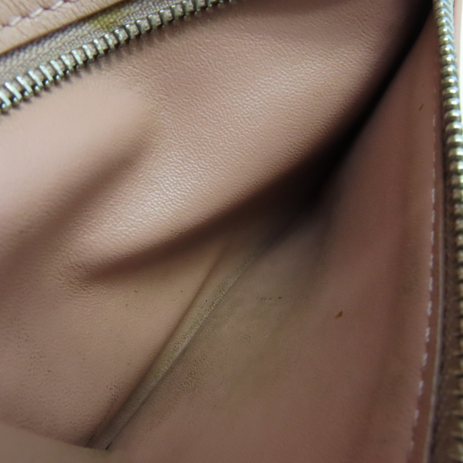 LOEWE 牛皮皮革Middle Wallet銀扣錢包藍色/啡色
