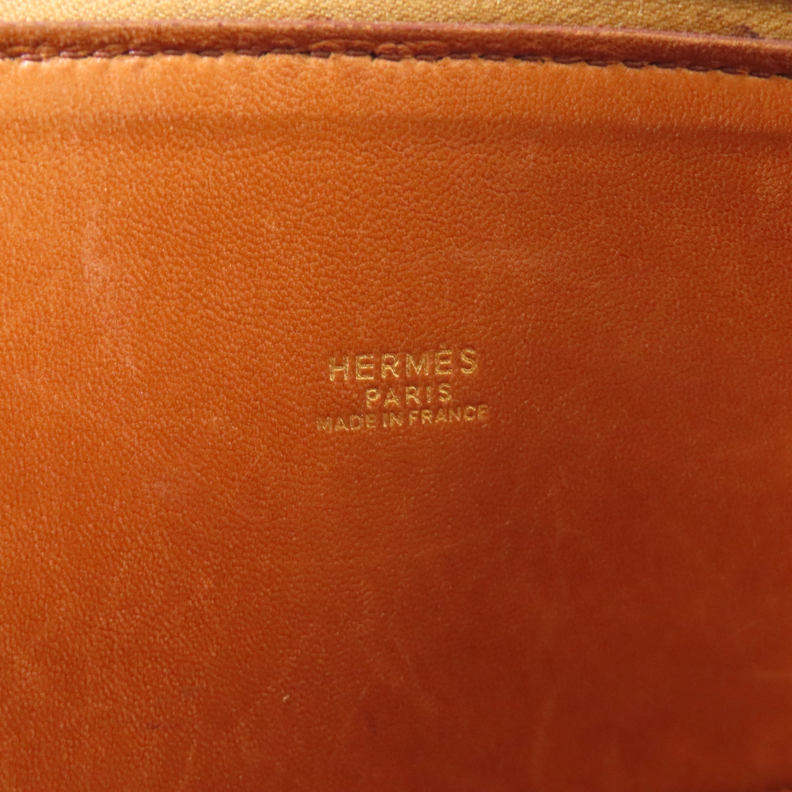 HERMES 鴕鳥皮革Bolide 35金扣手挽肩背兩用袋Gold