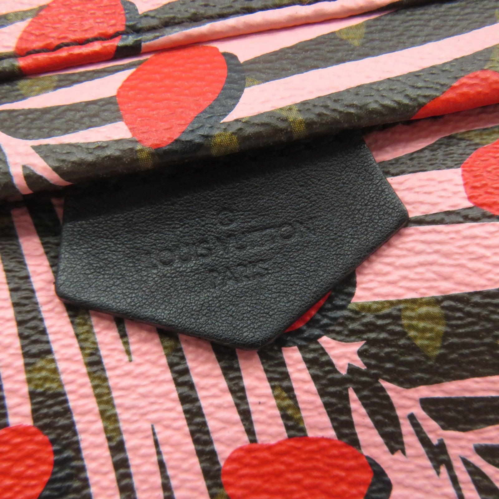 LOUIS VUITTON 【激減優惠】Monogram Jungle Dot Palm Springs PM金扣背包啡色/粉紅色