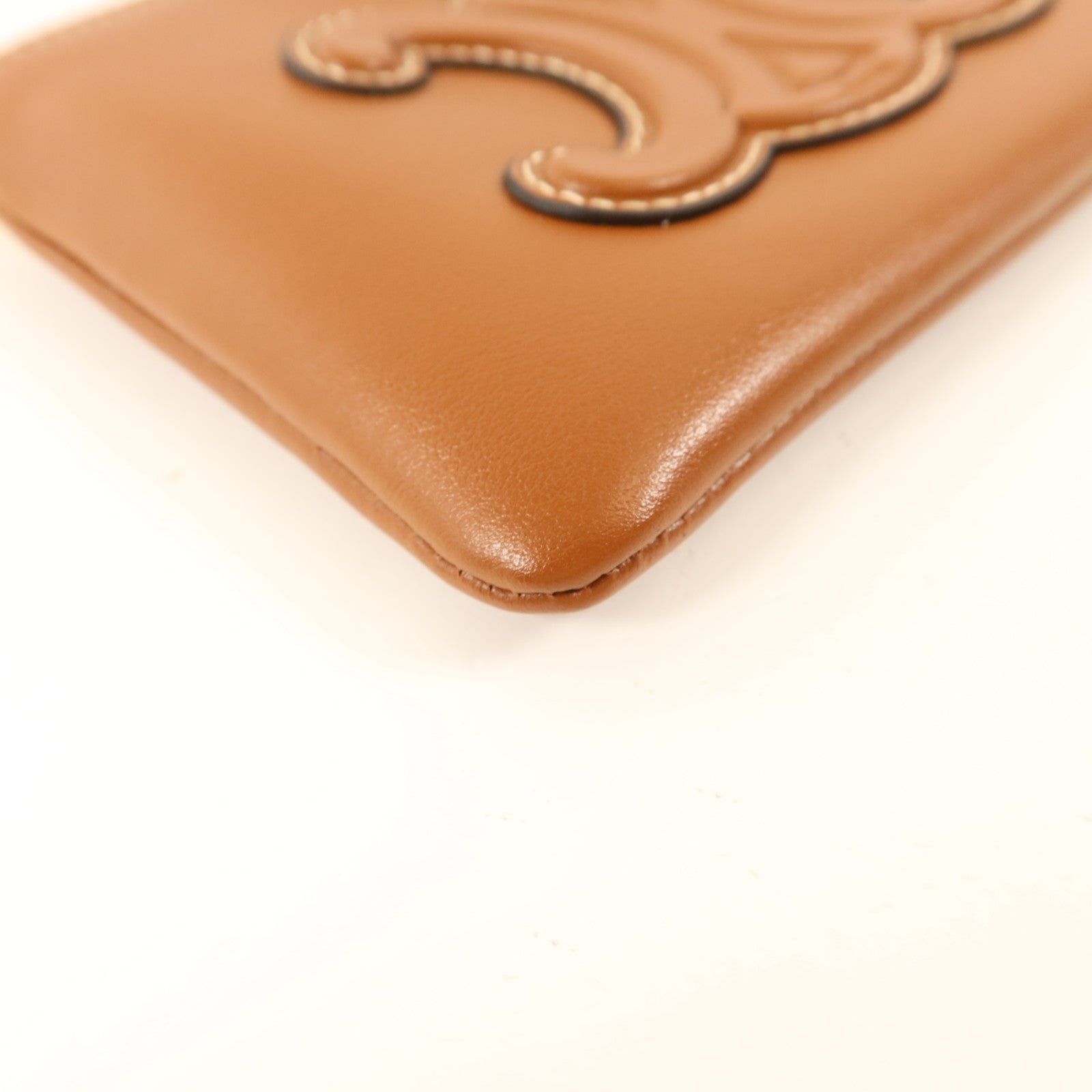 CELINE 牛皮皮革Coin Bag金扣零錢包