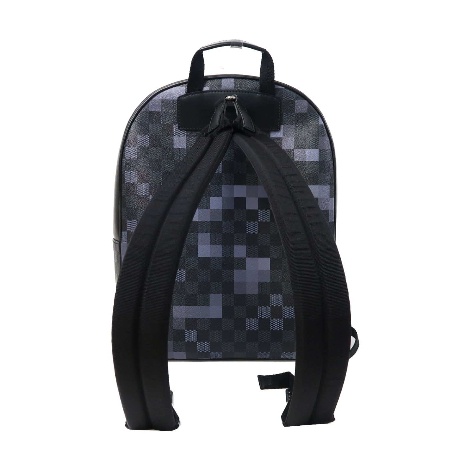 LOUIS VUITTON Damier Graphite Josh Backpack銀扣背包黑色/藍色