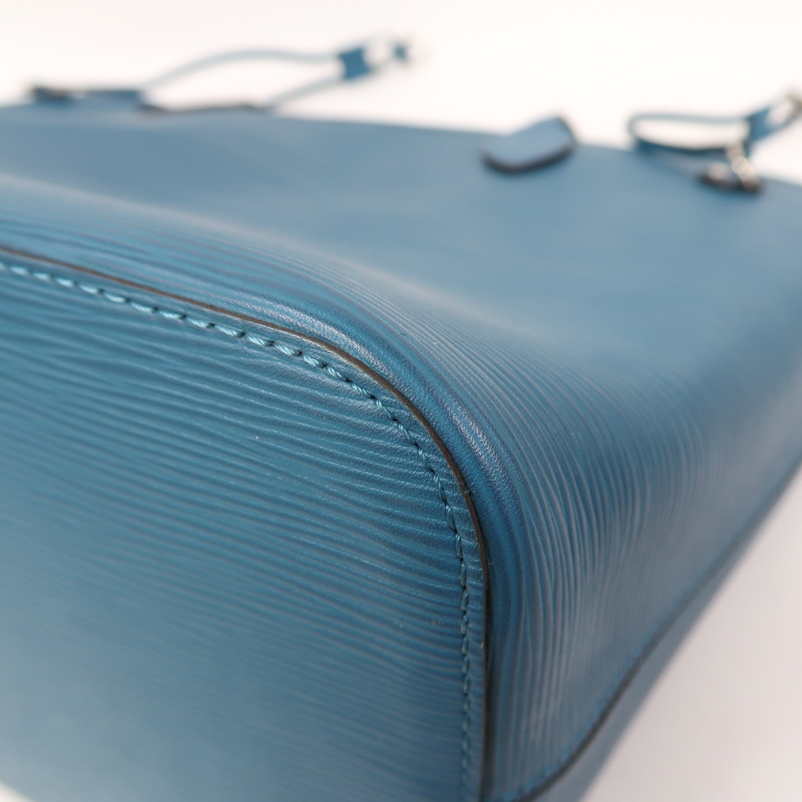 LOUIS VUITTON Epi Neverfull MM銀扣肩背袋湖水綠色