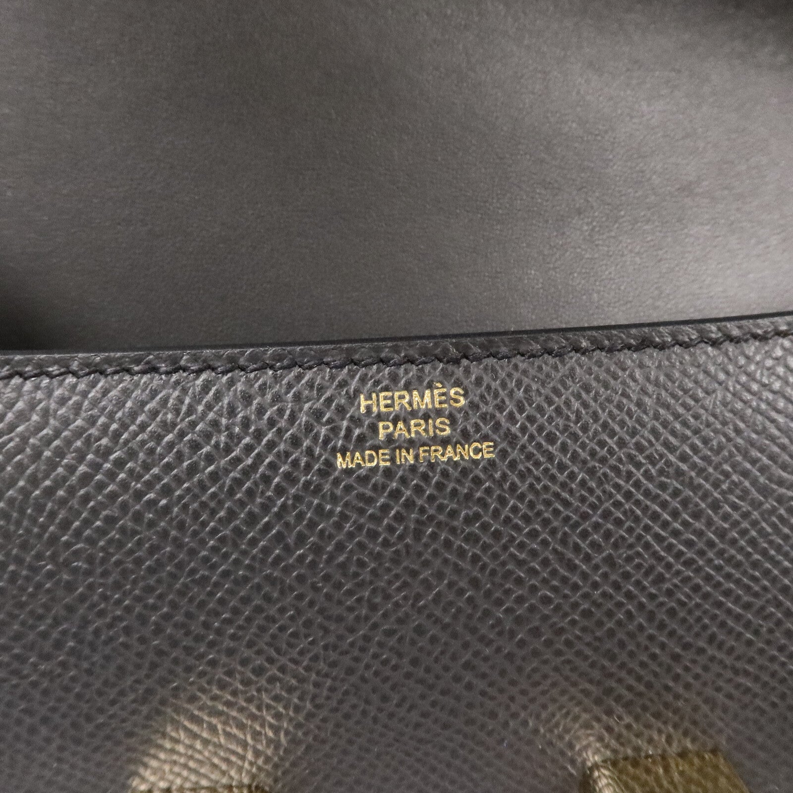 HERMES Epsom皮革Constance Elan肩背袋Plomb