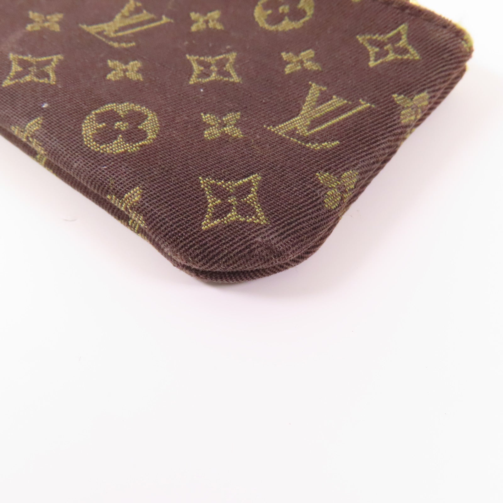 LOUIS VUITTON Monogram Mini Lin  Pochette Cles Coin Case