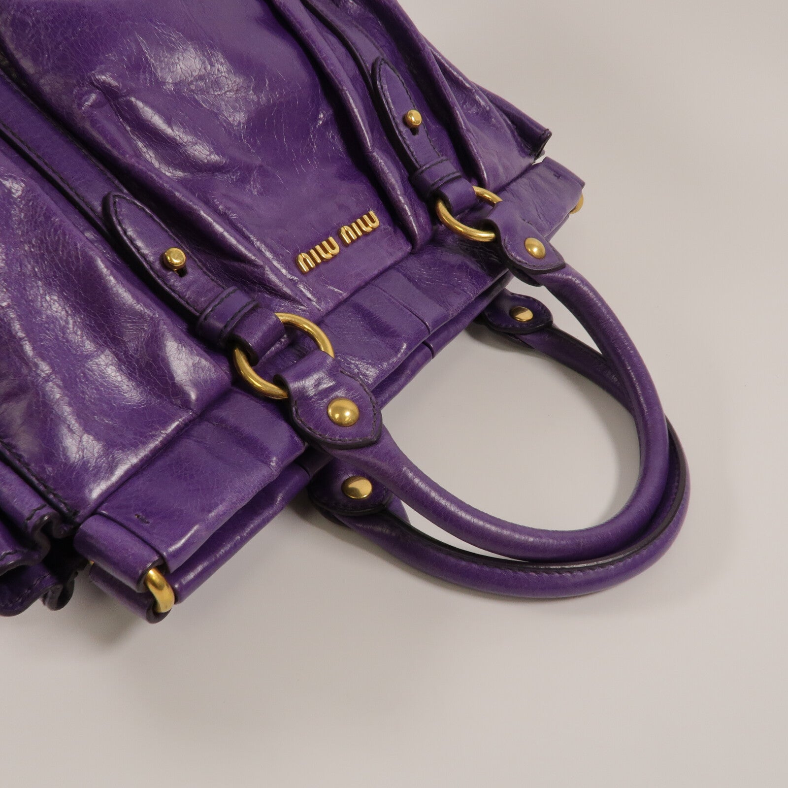 Miu Miu 牛皮皮革Shoulder Bag手挽肩背兩用袋