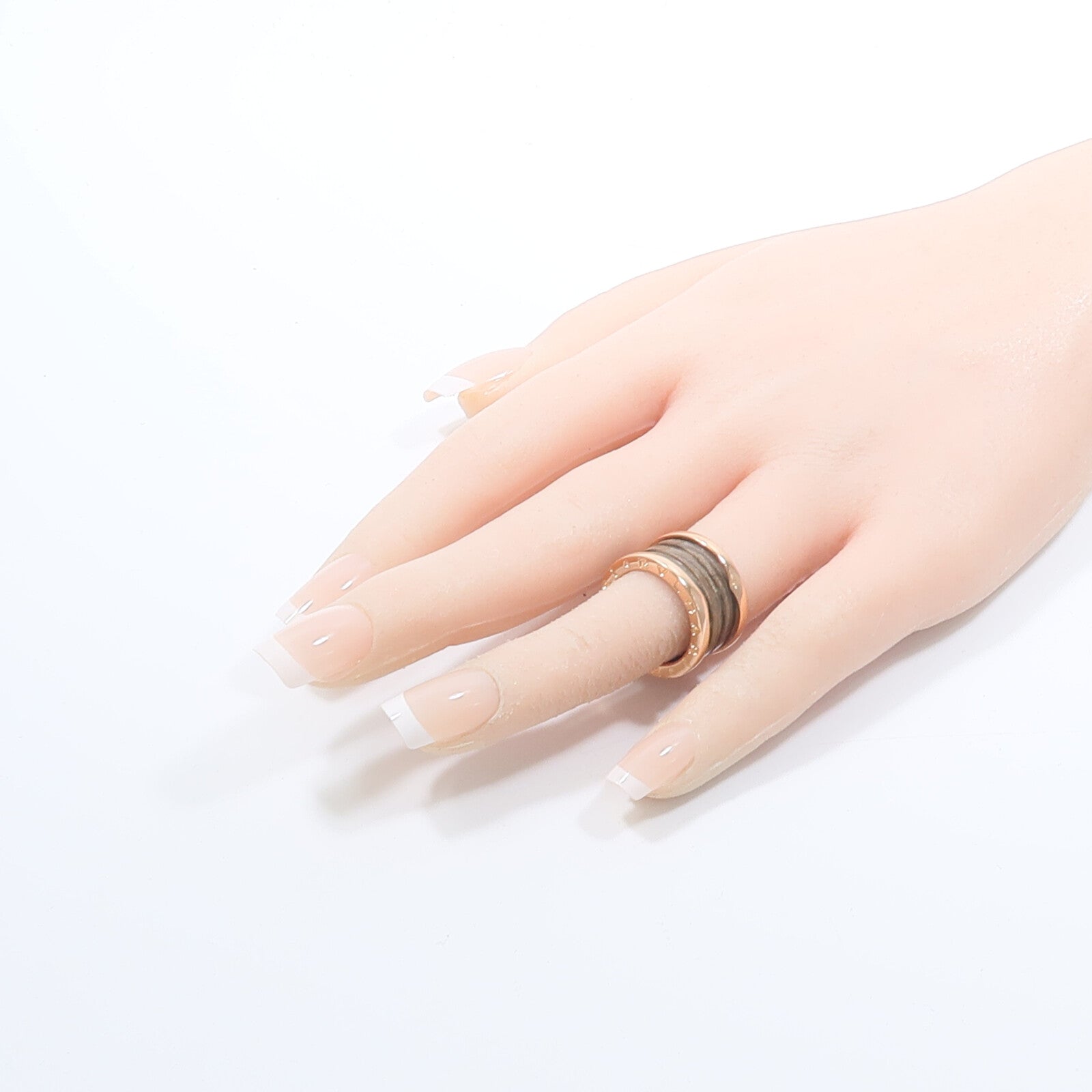 BVLGARI 18K玫瑰金B-zero1 Ring戒指