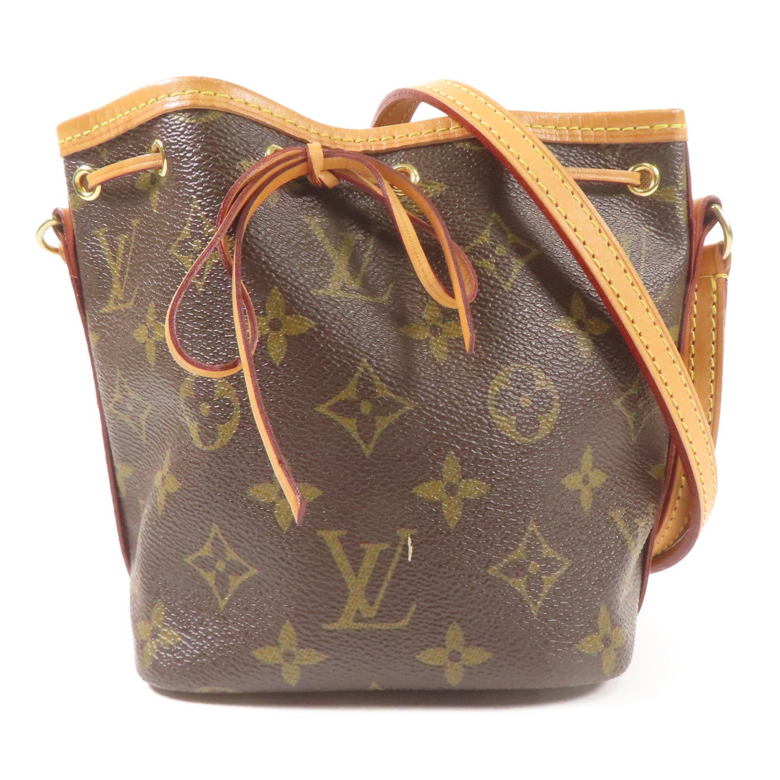 LOUIS VUITTON Monogram Nano Noe金扣肩背袋