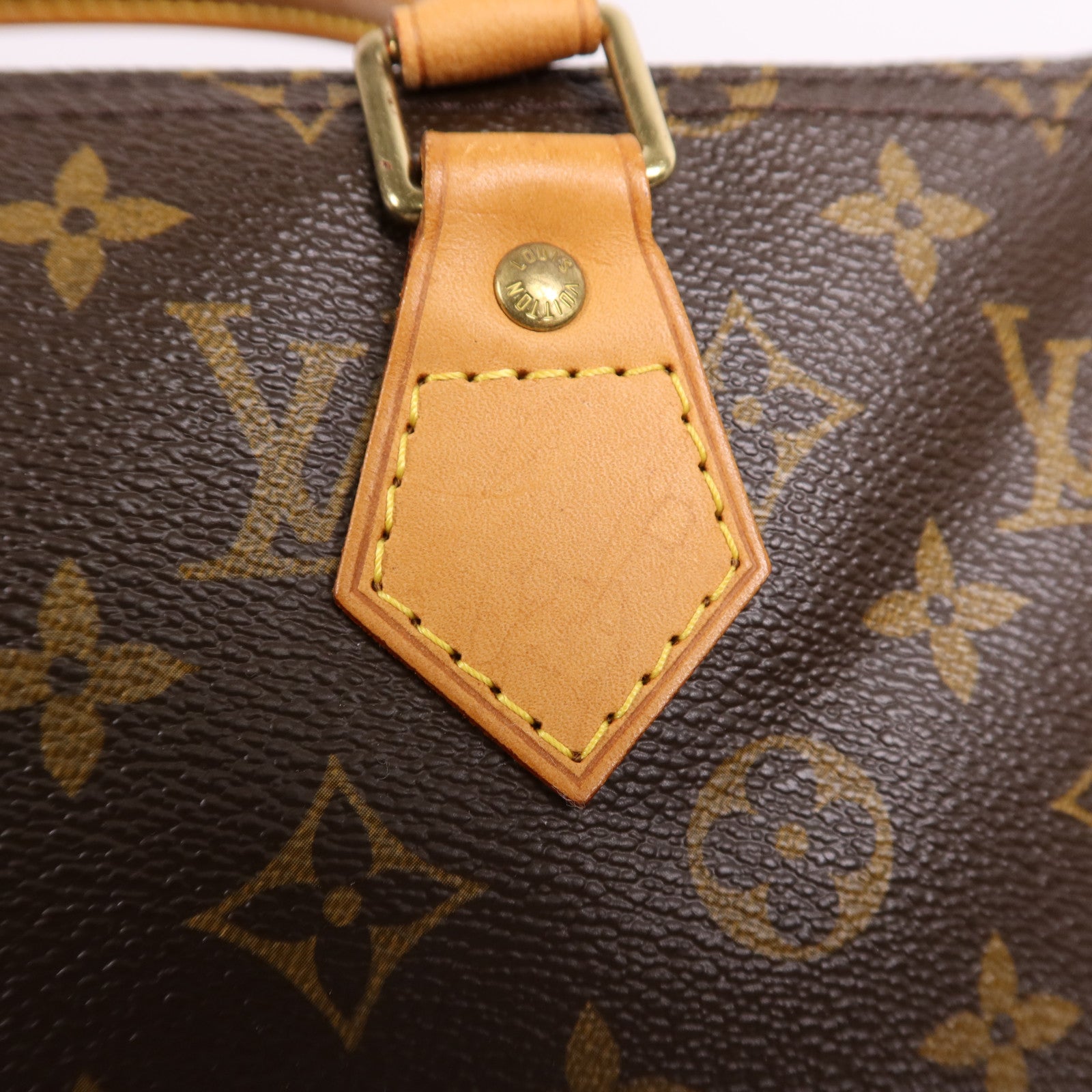 LOUIS VUITTON Monogram Speedy 35金扣手挽袋