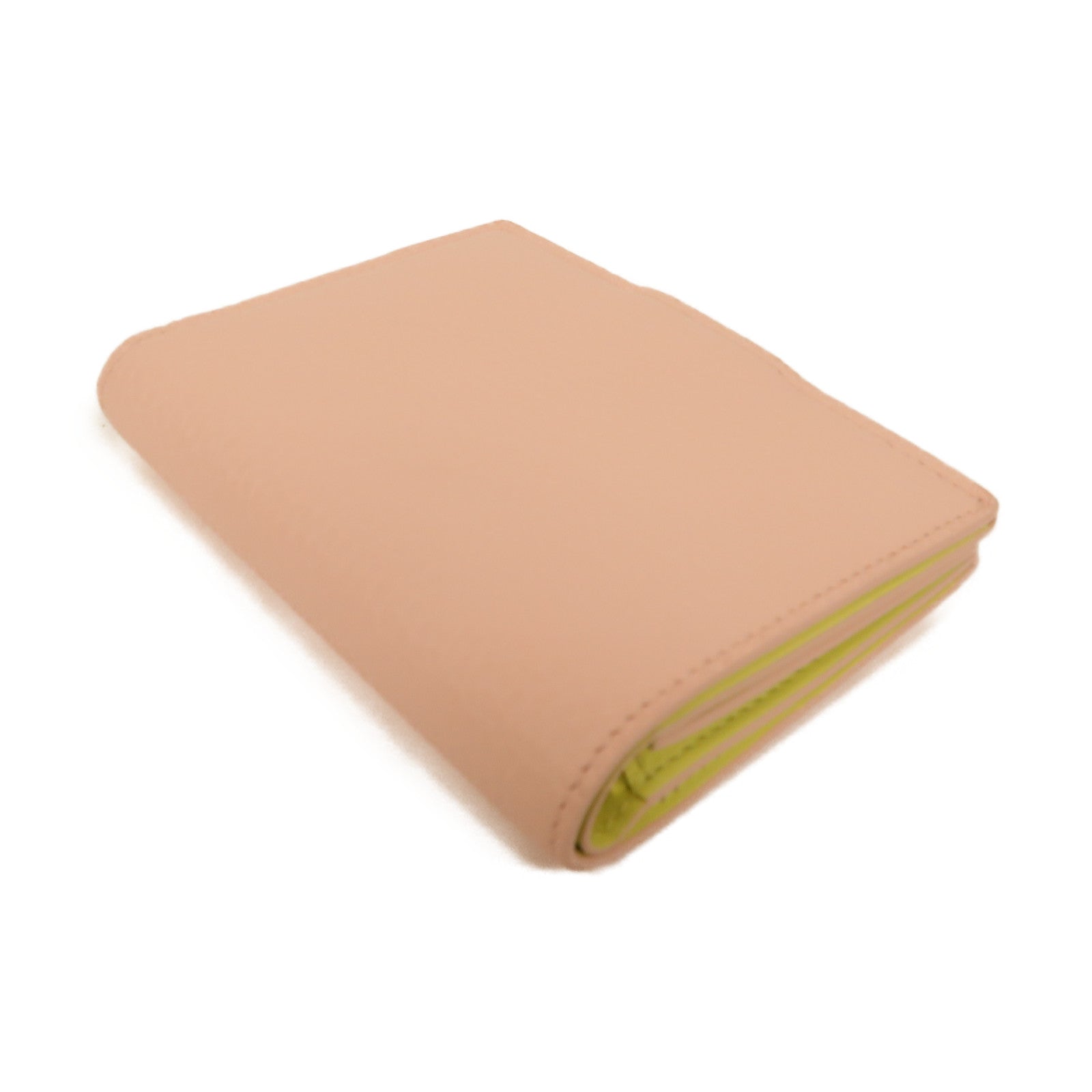 LOUIS VUITTON 【激減優惠】牛皮皮革Vertical Compact Wallet金扣錢包粉紅色