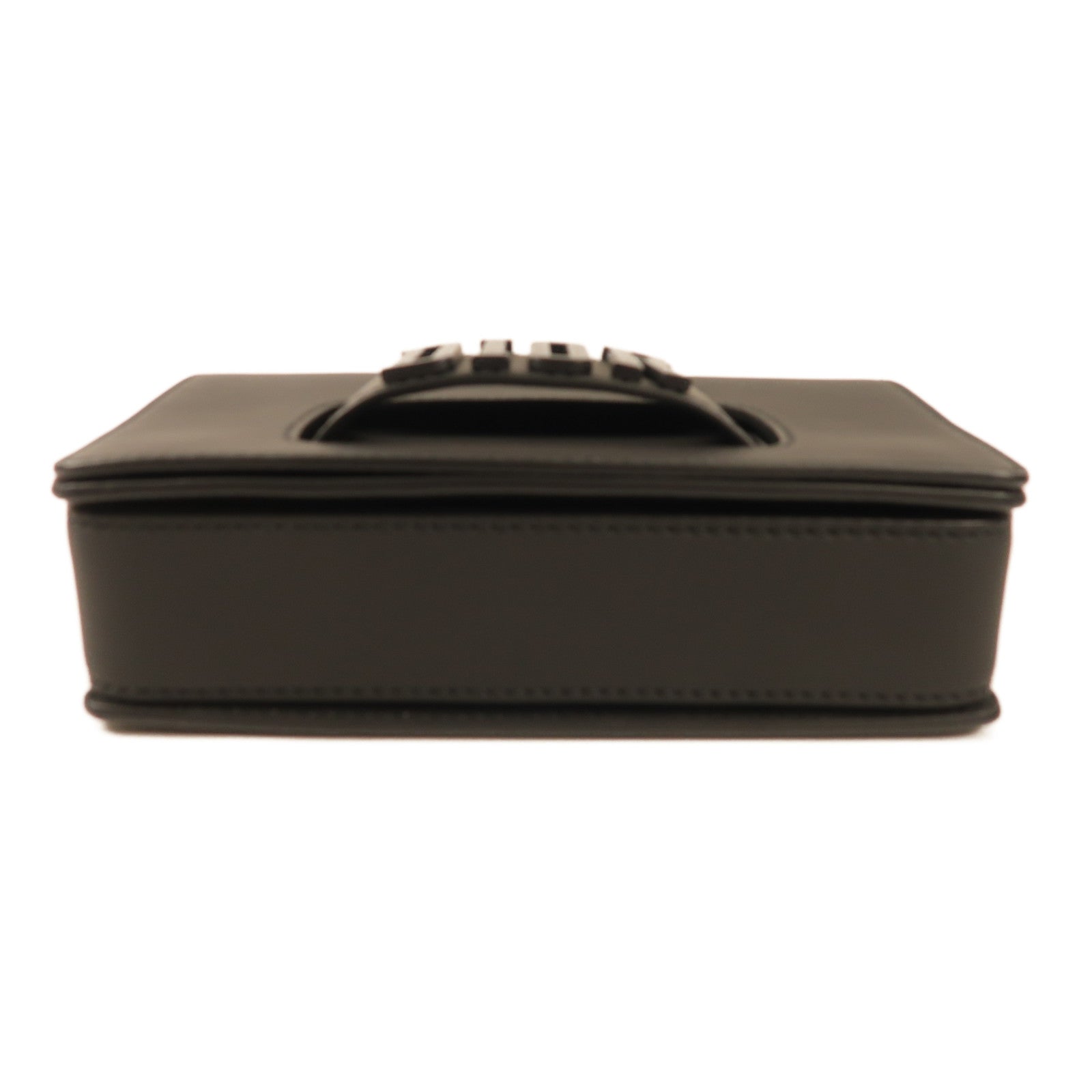 Dior CD Ultramatte Dior Revolution Shoulder Bag Calfskin Leather Black