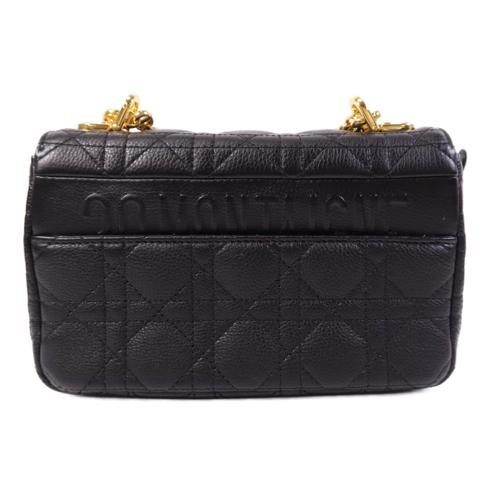 Dior 牛皮皮革Small Caro Bag金扣鏈帶肩背袋