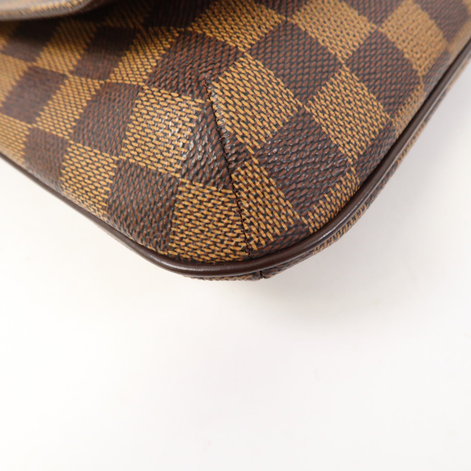LOUIS VUITTON Damier Musette Salsa金扣肩背袋啡色