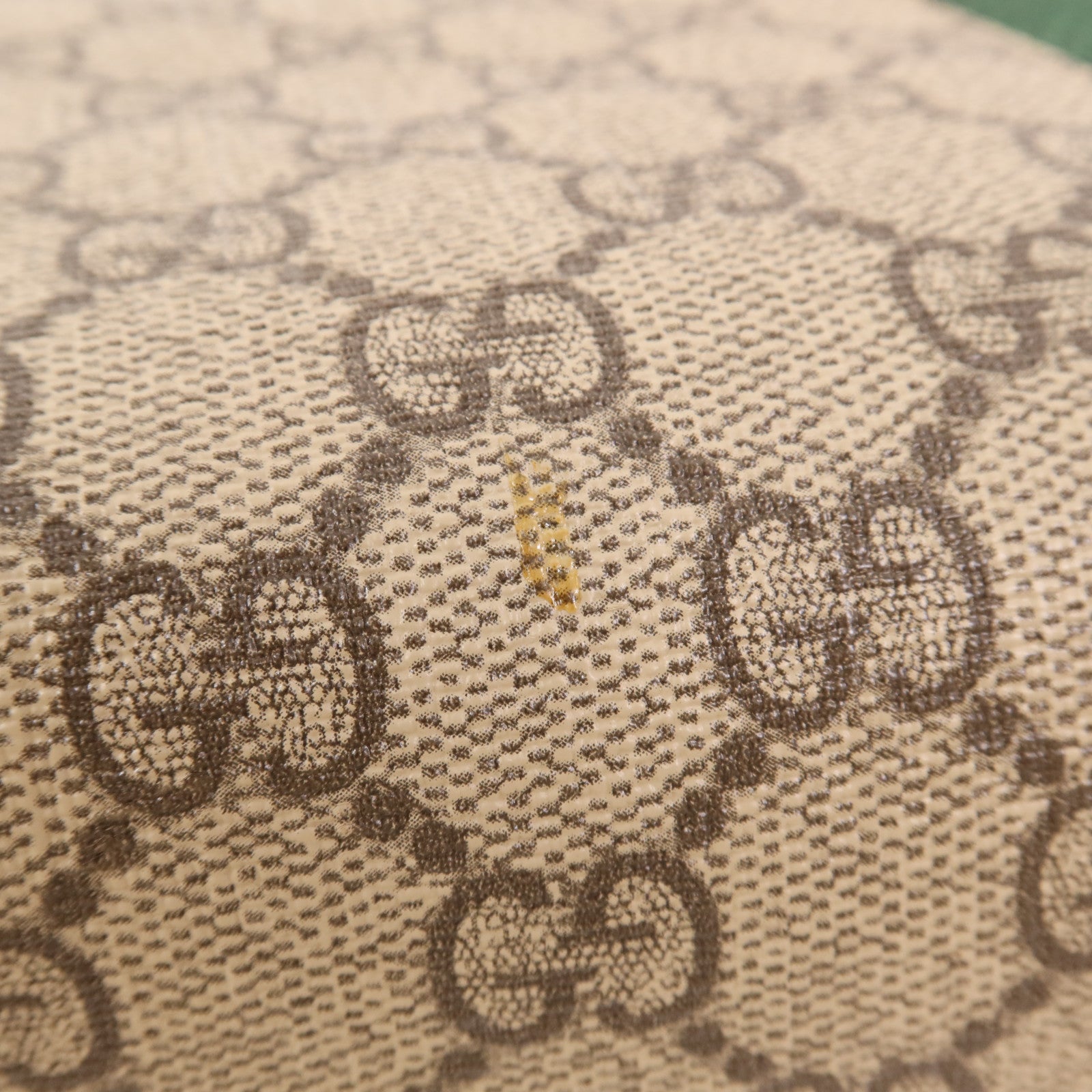 GUCCI 塗層帆布/牛皮皮革Shoulder Bag金扣鏈帶肩背袋