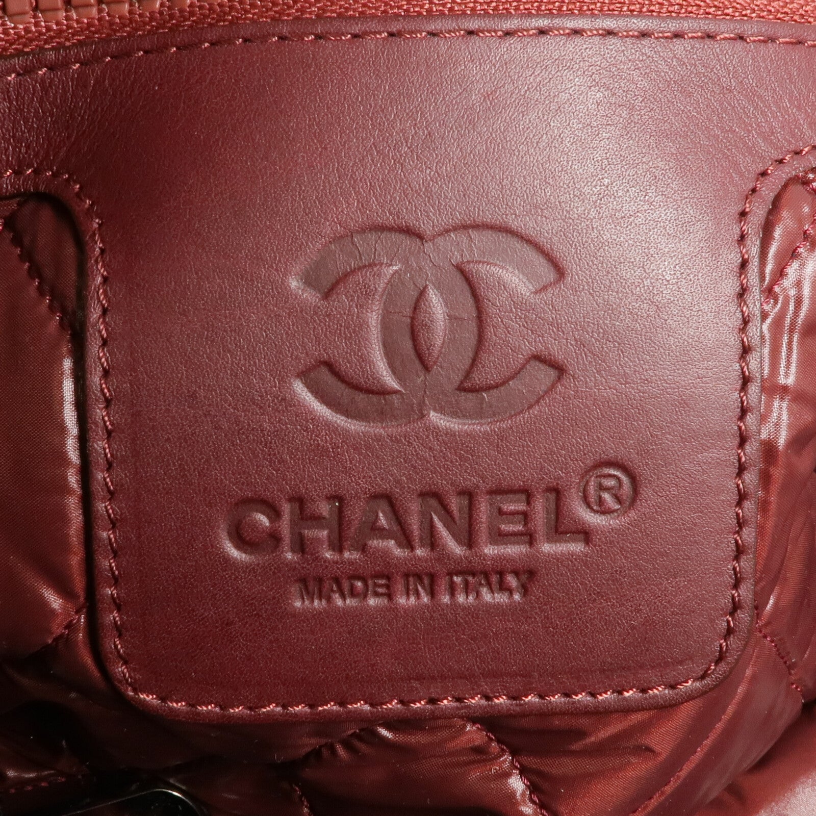 CHANEL 尼龍Coco Cocoon Large銀扣手挽袋