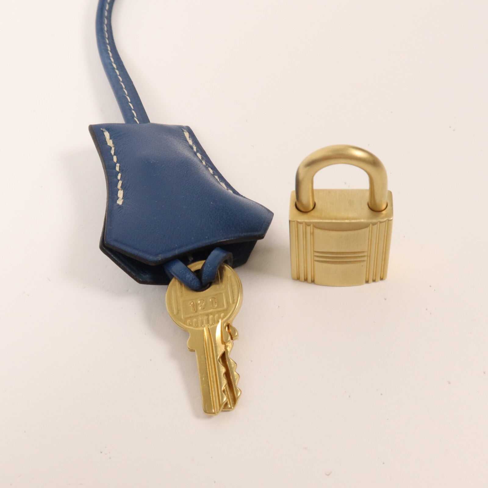 HERMES Swift皮革Birkin 30手挽袋Bleu Thalassa