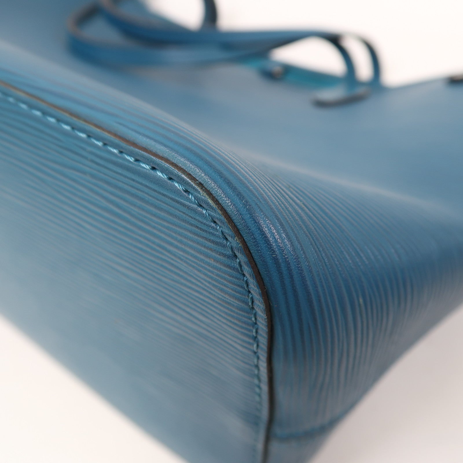 LOUIS VUITTON Epi Neverfull MM銀扣肩背袋湖水綠色