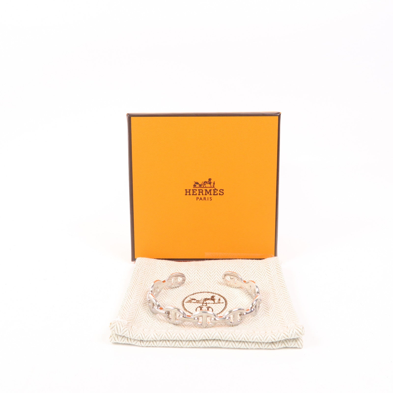 HERMES 925純銀Chain D'ancre Bracelet手鐲