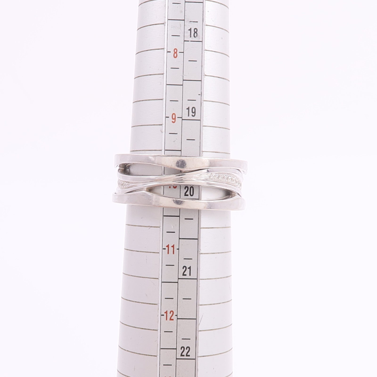 BVLGARI 18K白金B-zero1 Diamonds鑽石戒指