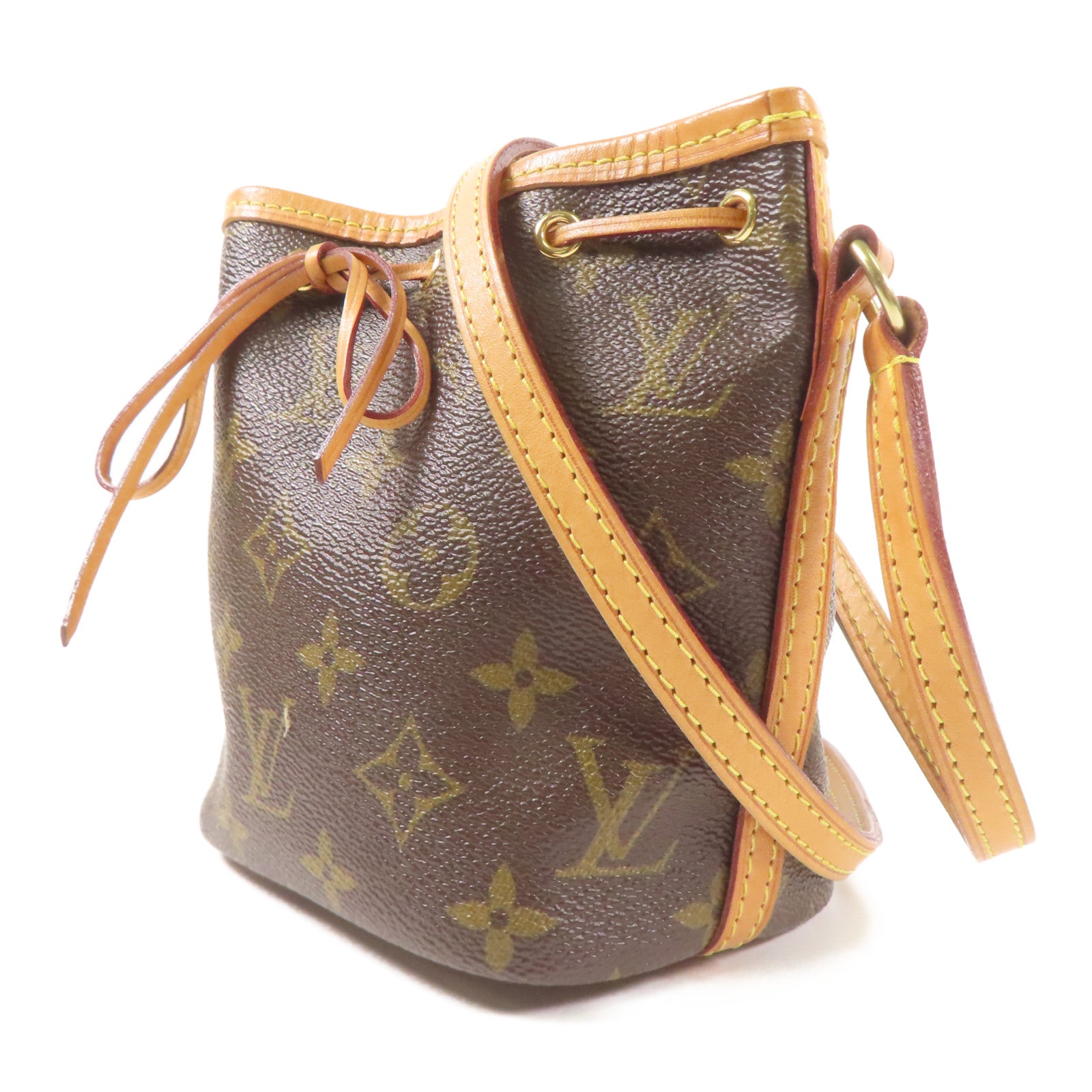 LOUIS VUITTON Monogram Nano Noe金扣肩背袋