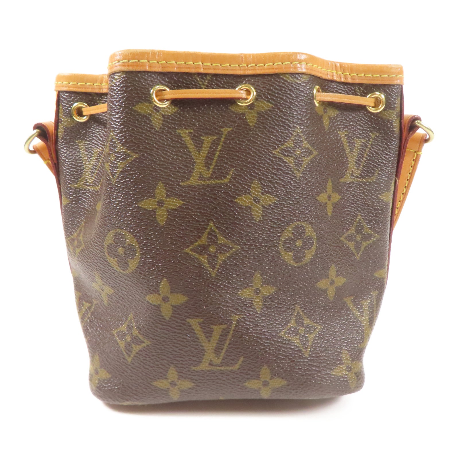 LOUIS VUITTON Monogram Nano Noe金扣肩背袋
