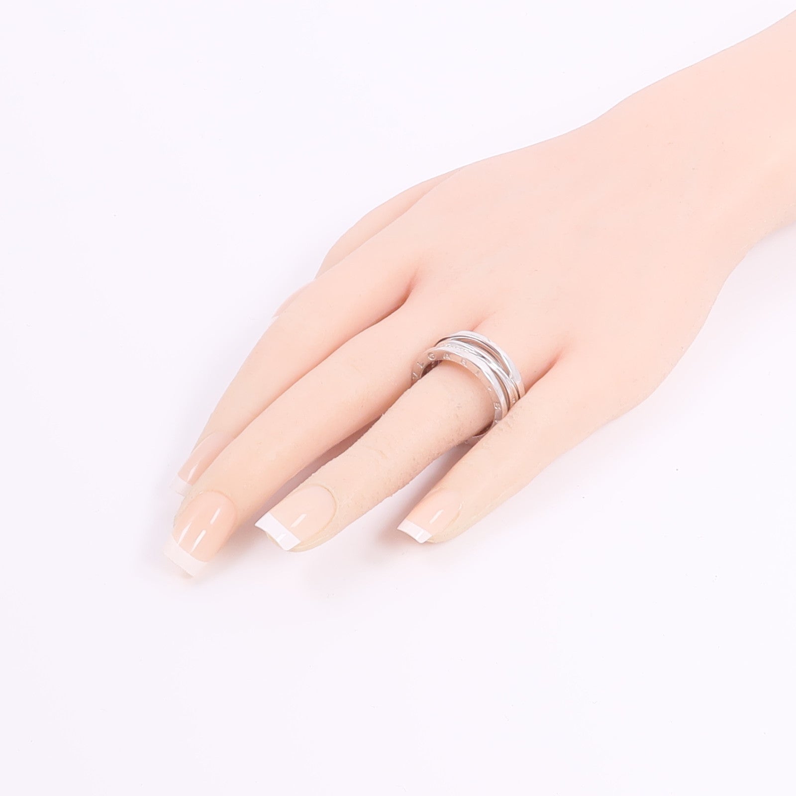 BVLGARI 18K白金B-zero1 Diamonds鑽石戒指