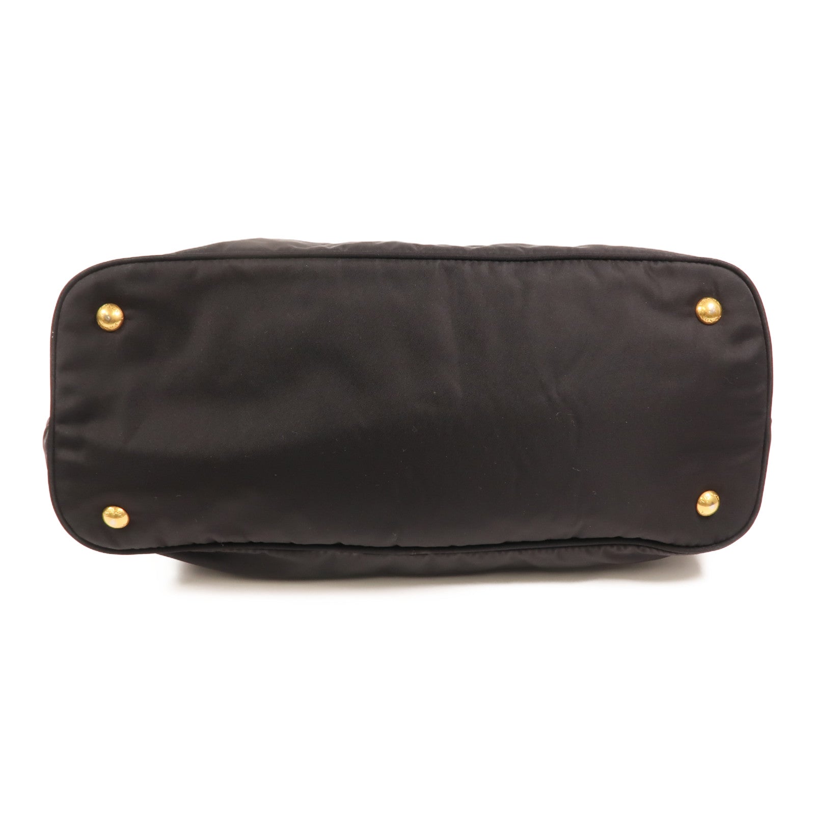 PRADA 尼龍/皮革HandBag金扣手挽肩背兩用袋