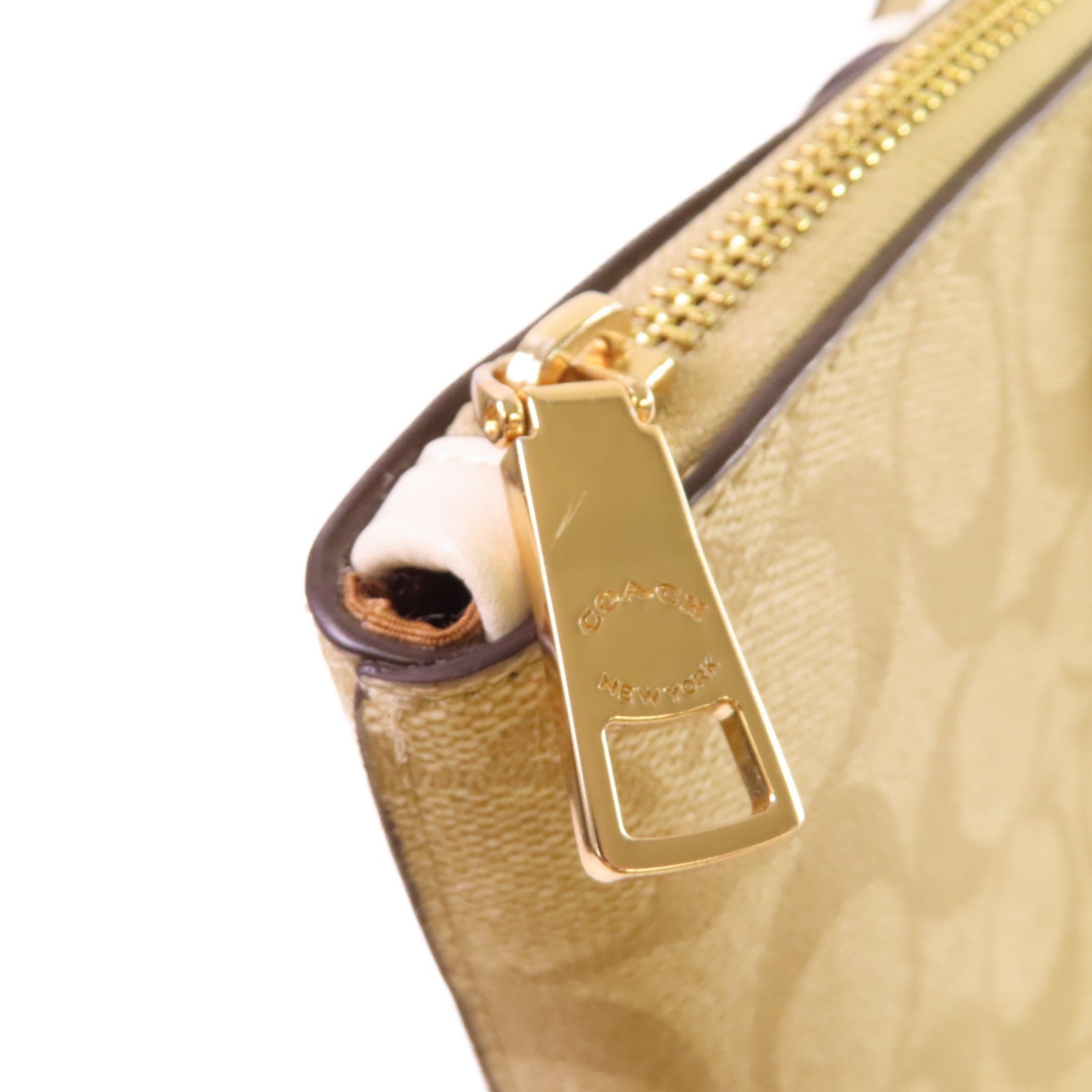 COACH 塗層帆布Tote Bag手挽袋米色