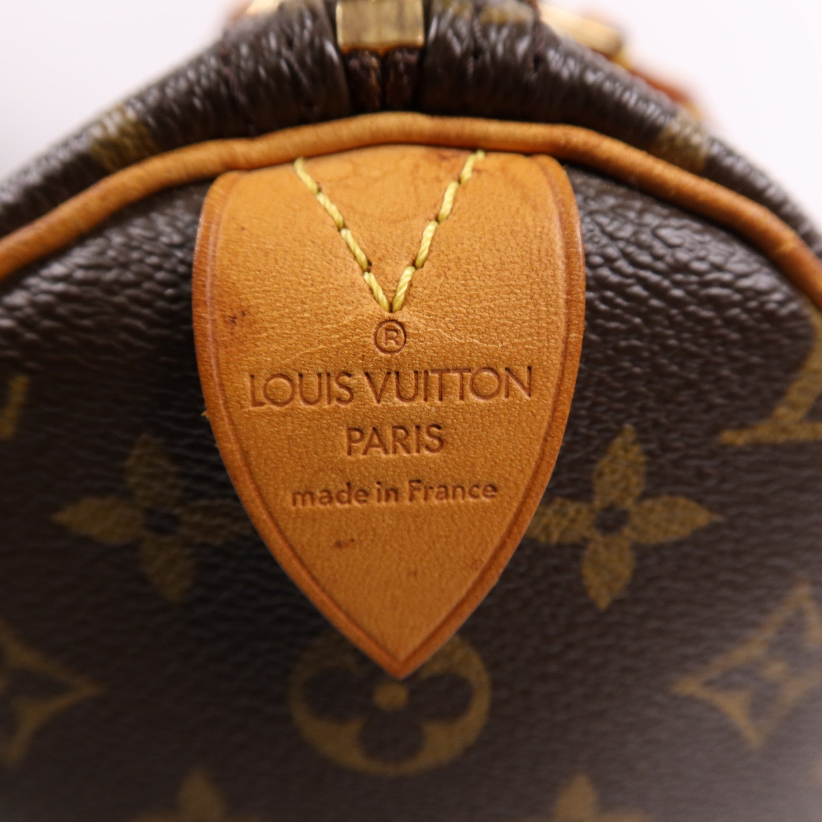 LOUIS VUITTON Monogram Speedy 35金扣手挽袋
