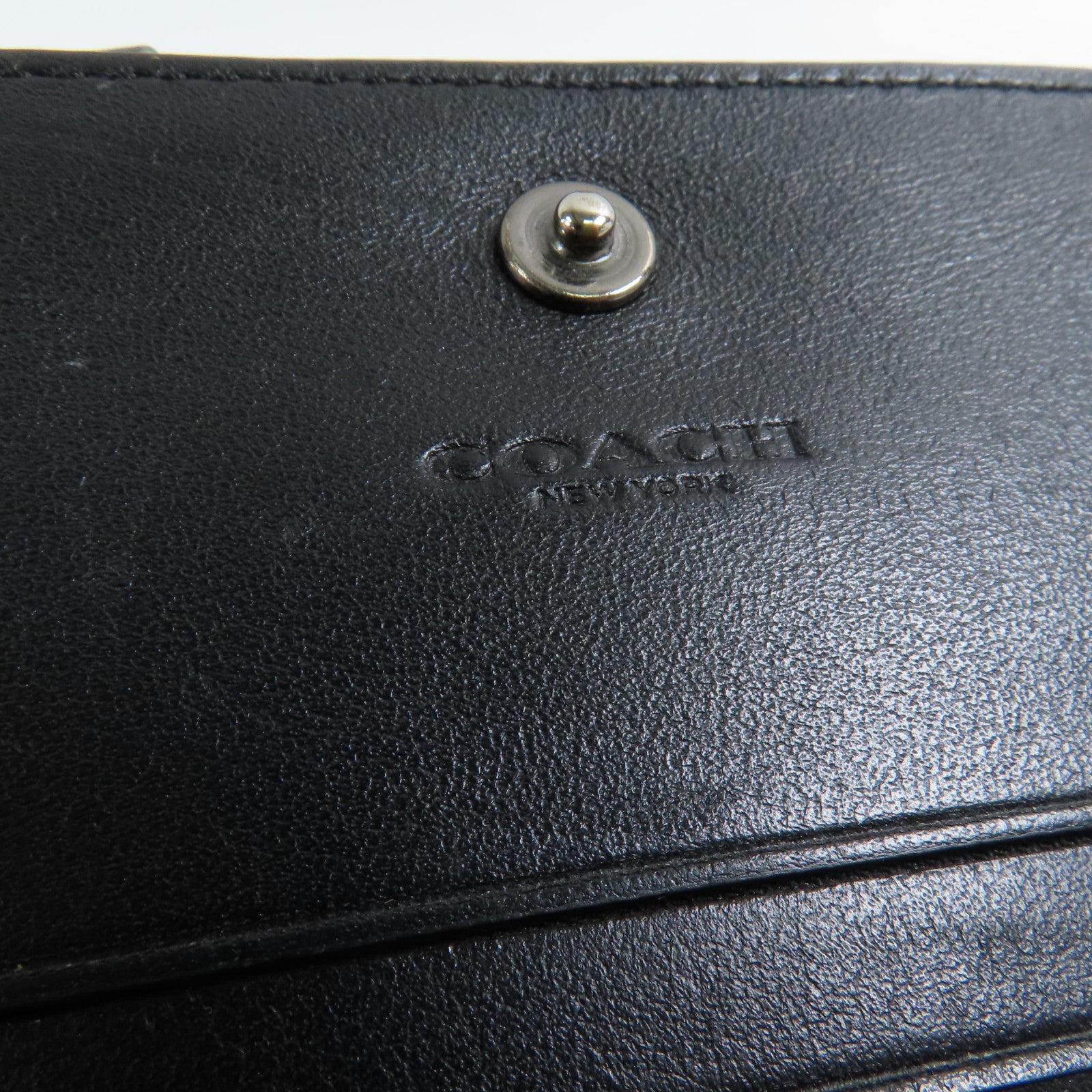 COACH 塗層帆布Card/Coin Case零錢包/卡片套