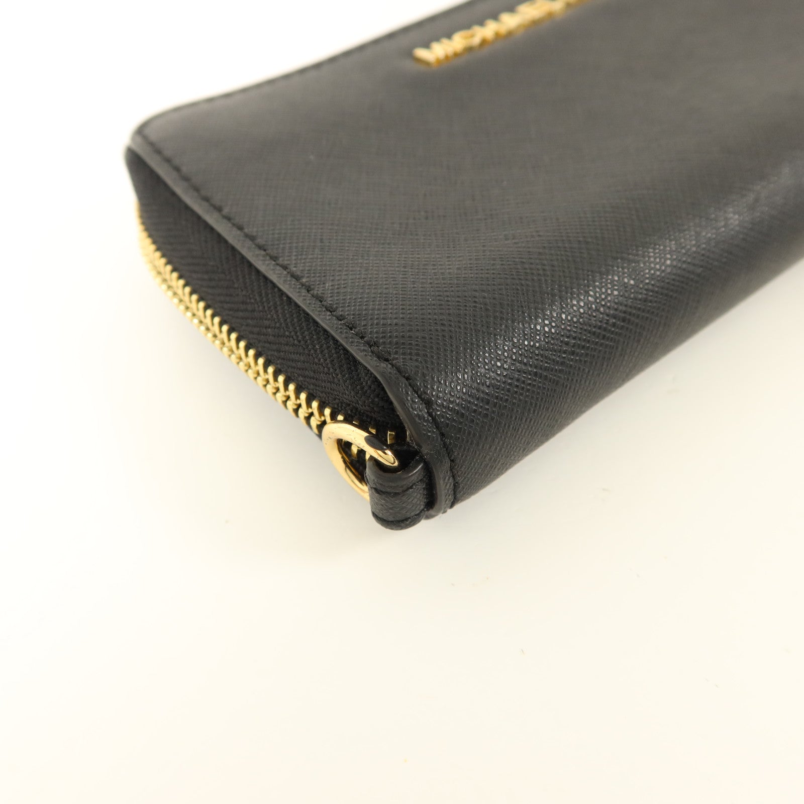 Michael Kors 牛皮皮革Zipper Round Wallet金扣錢包