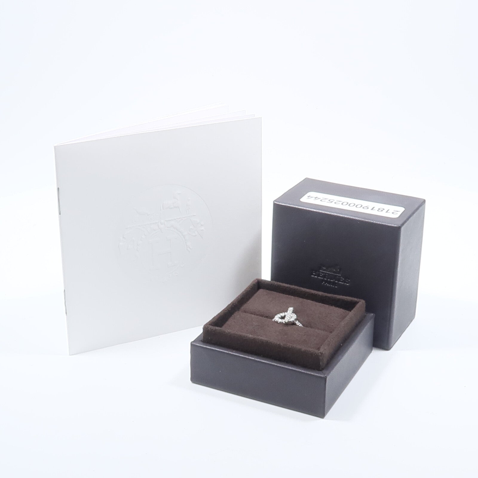 HERMES 18K白金Finesse Ring鑽石戒指