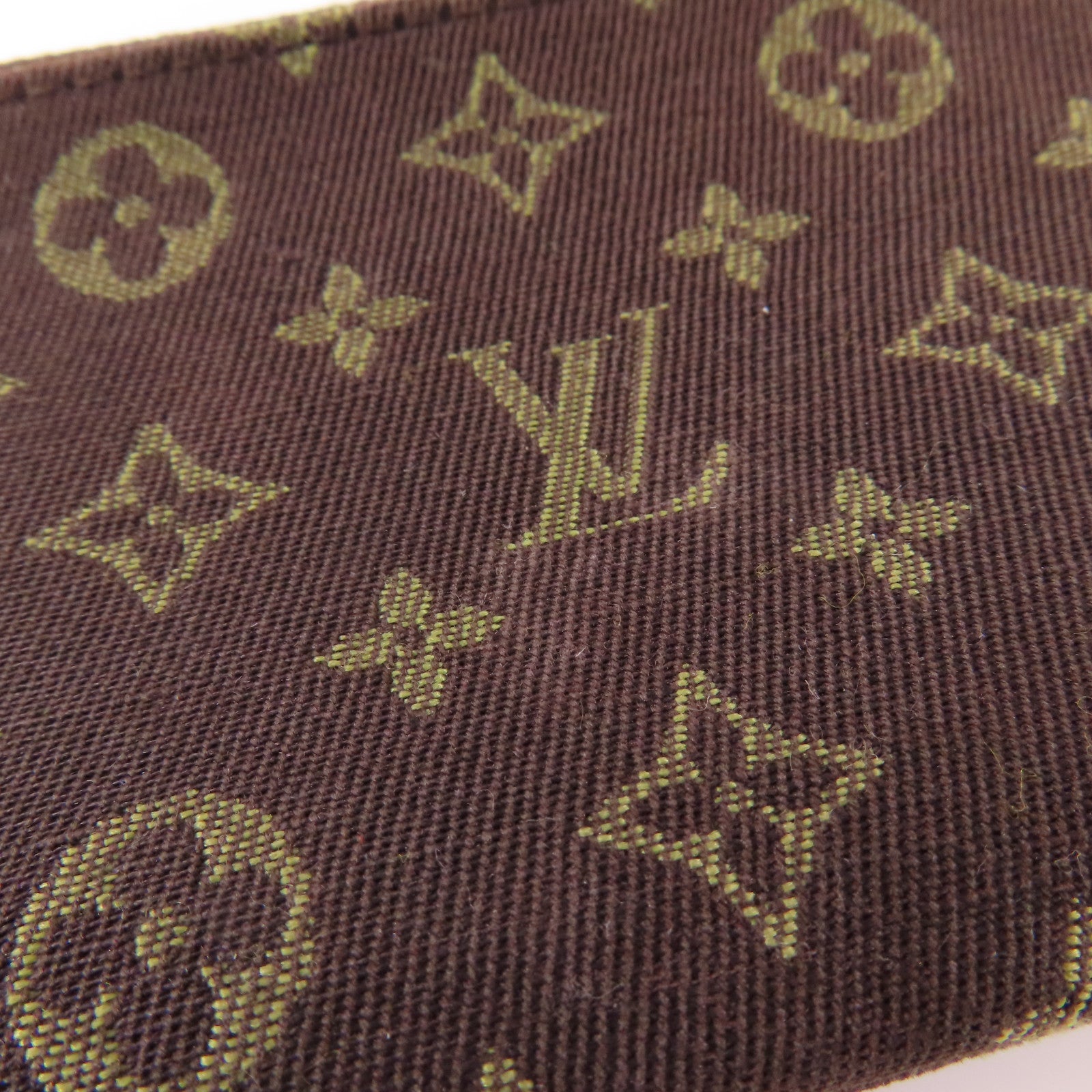 LOUIS VUITTON Monogram Mini Lin  Pochette Cles Coin Case