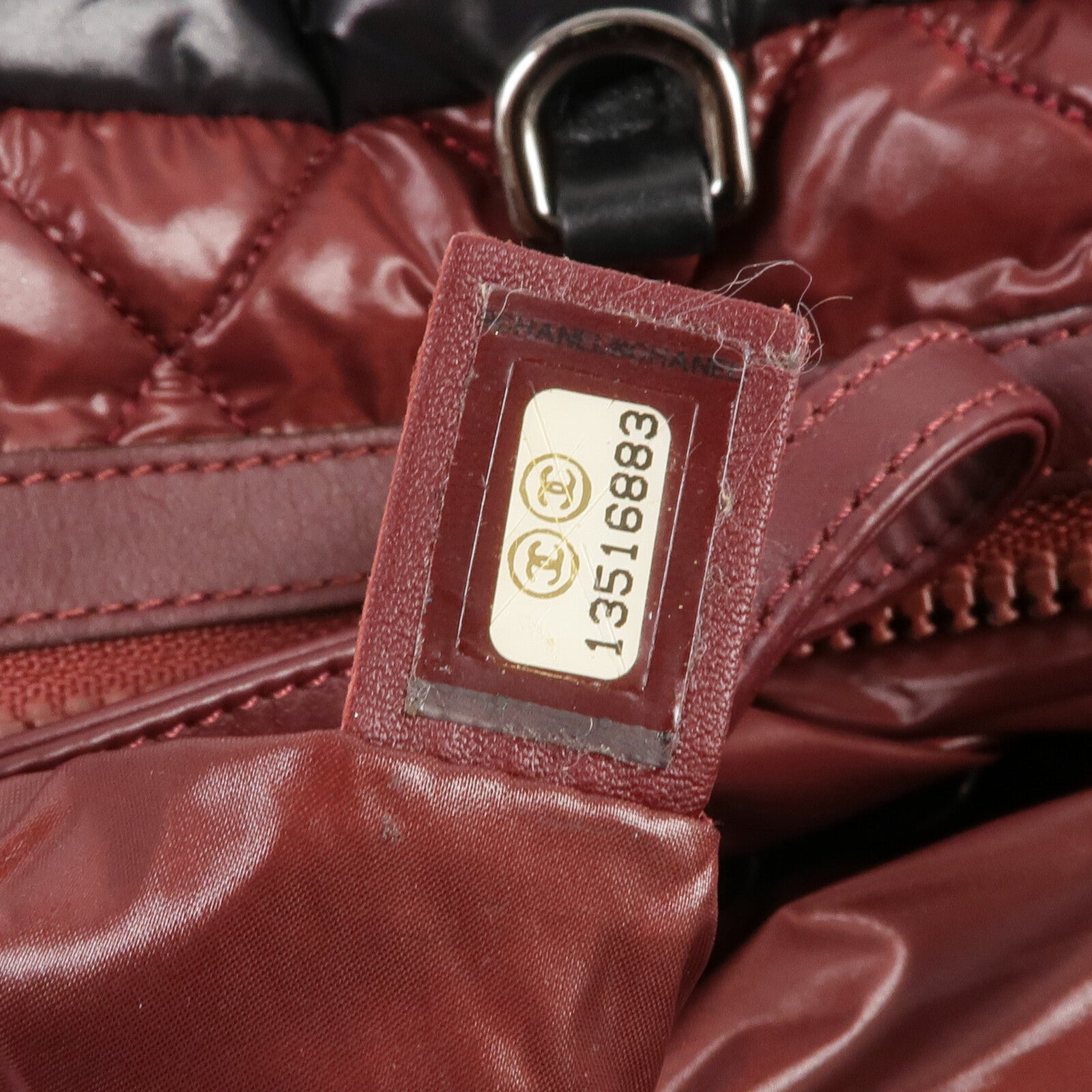 CHANEL 尼龍Coco Cocoon Large銀扣手挽袋