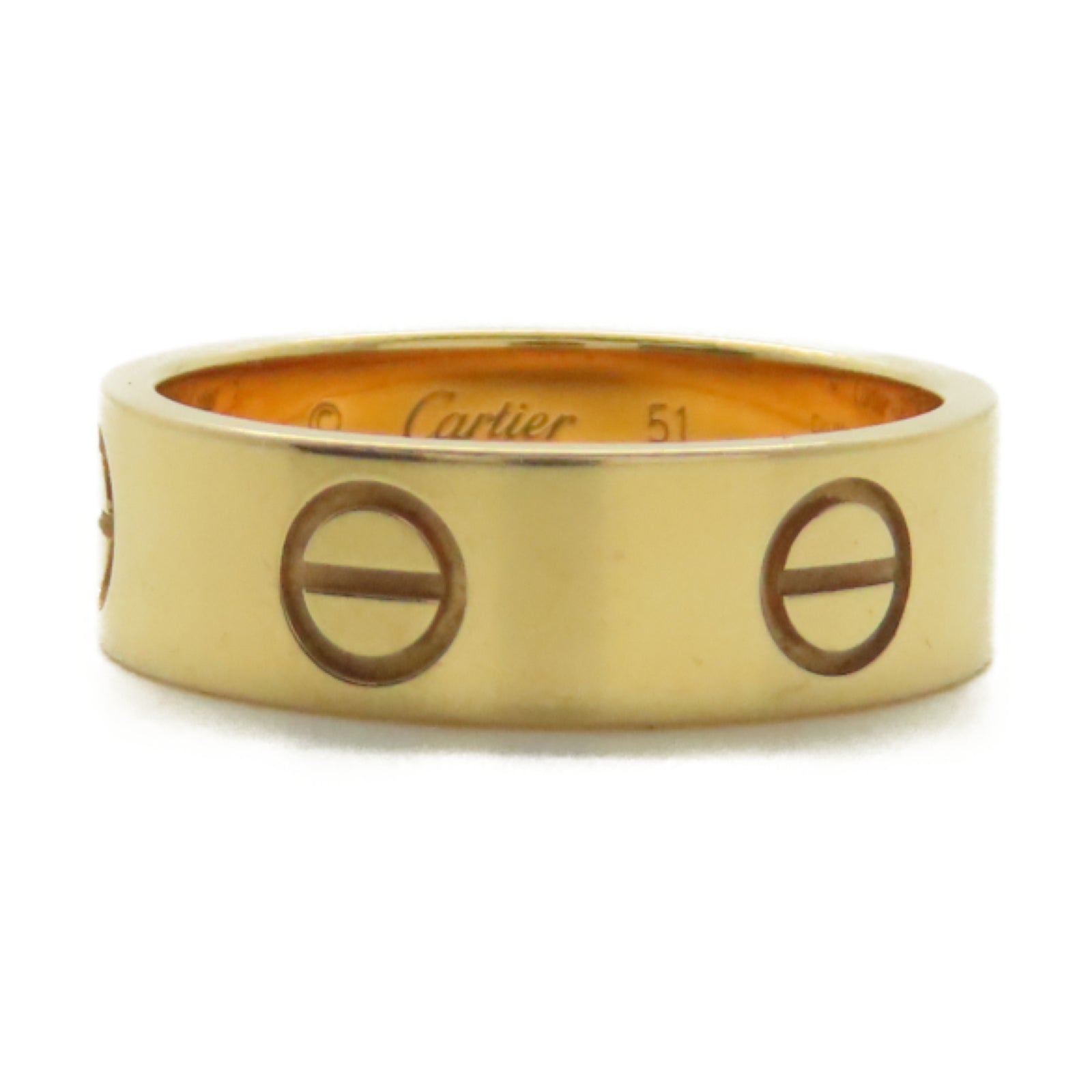 CARTIER 18K玫瑰金Love Ring戒指US#5.5#51