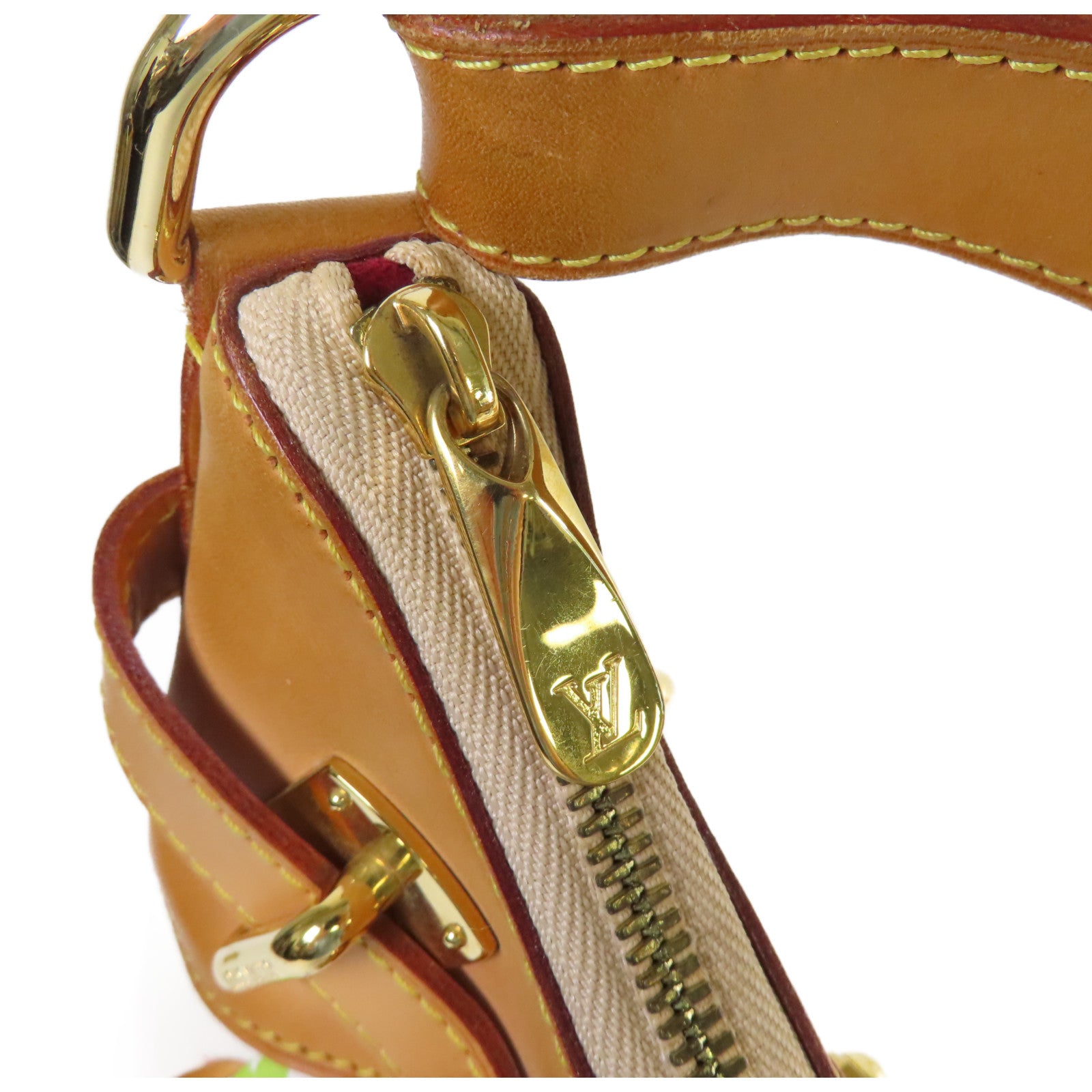 LOUIS VUITTON Monogram Multicolore Greta Shoulder Bag金扣肩背袋白色/彩色