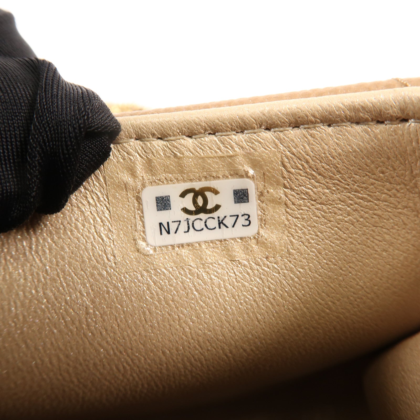 CHANEL 牛皮皮革Chain Shoulder金扣鏈帶肩背袋