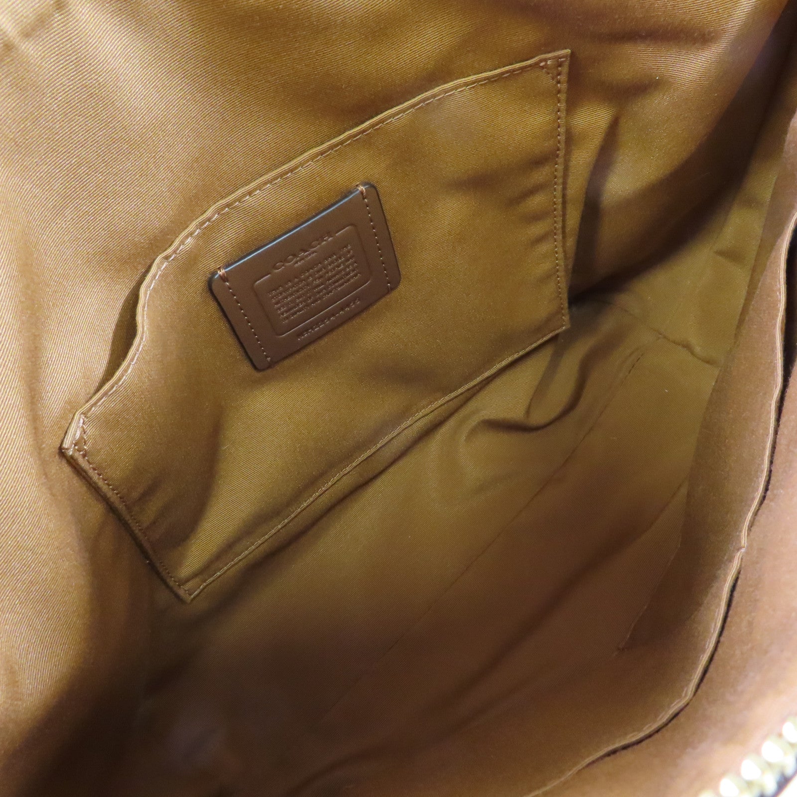 COACH 塗層帆布Tote Bag手挽袋米色
