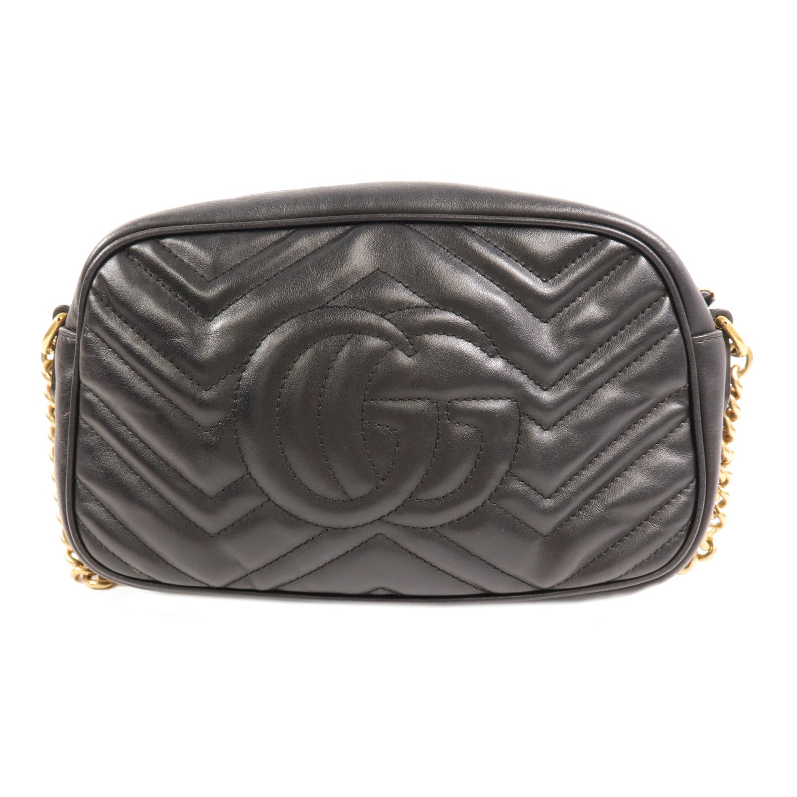 GUCCI 牛皮皮革GG Marmont Small Camera Bag金扣肩背袋