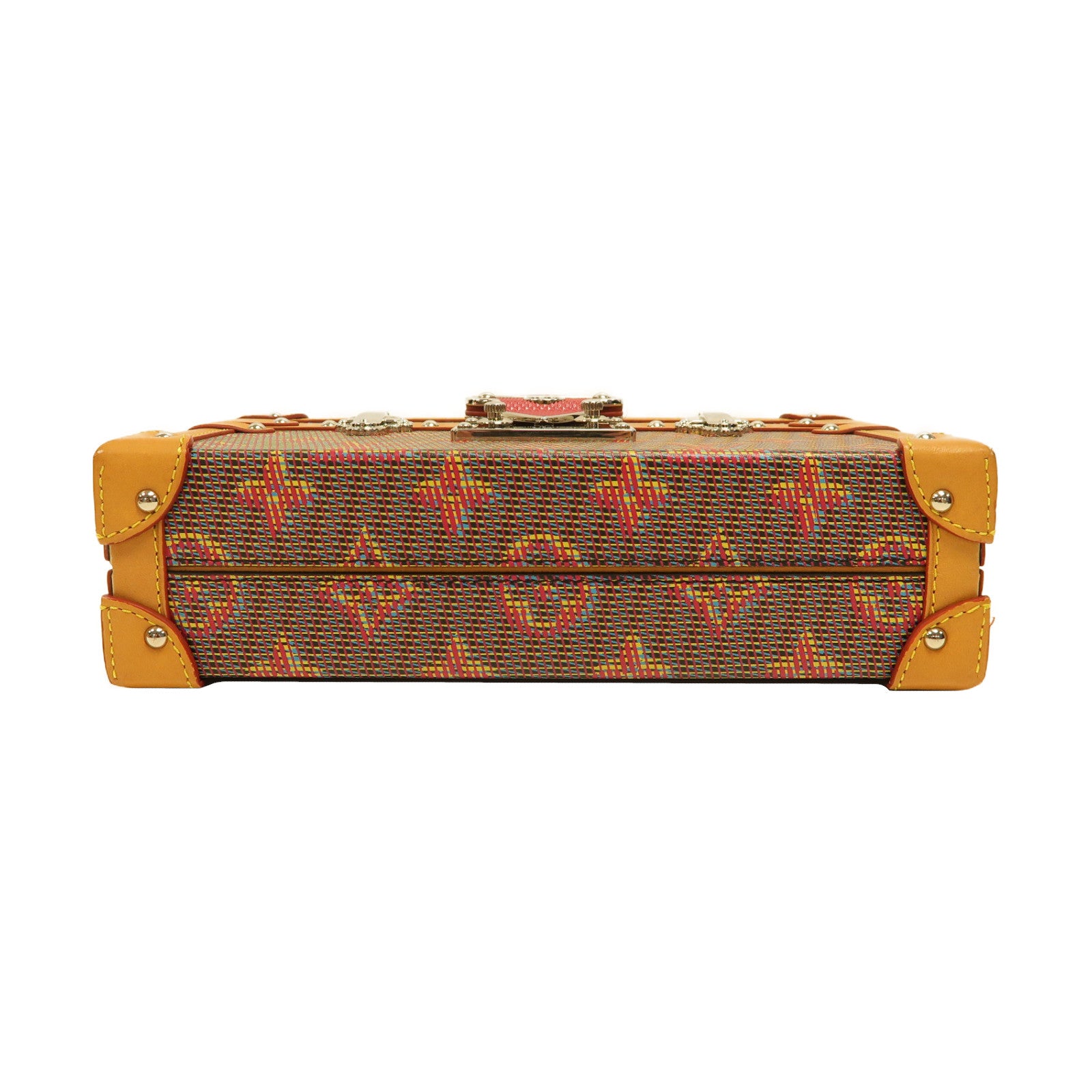 LOUIS VUITTON Monogram Petite Malle銀扣肩背袋啡色